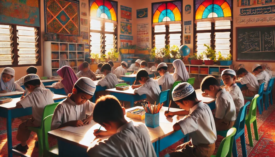Students at Al Rahma Sunday School