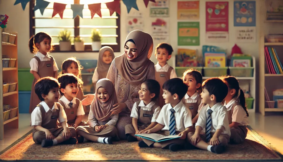 Volunteer teachers and admins at Al Rahma